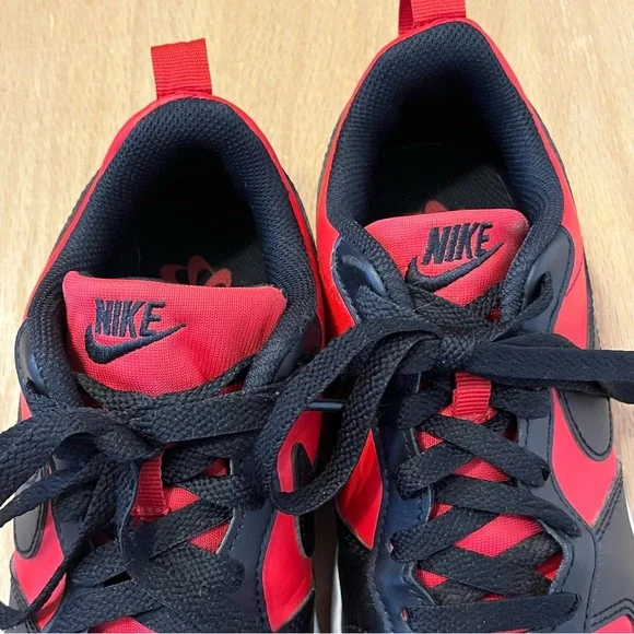 Nike Court Borough Low Recraft in Red and Black size 4 Youth - Picture 8 of 10